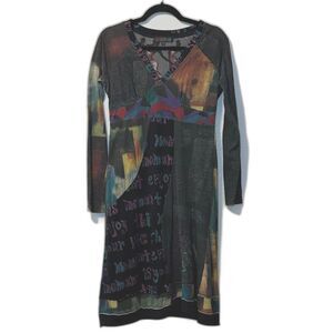 Frime graffiti print cotton dress size Small